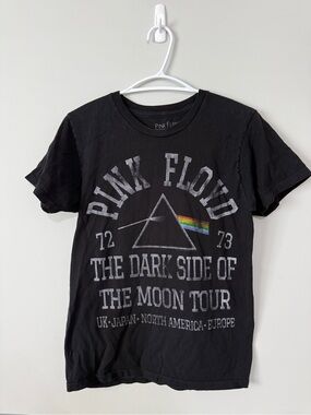 Pink Floyd Black Logo Crewneck Tee Band Tee Graphic Tee